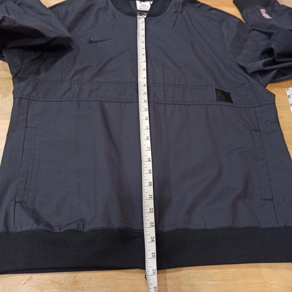Chicago Bulls, Jacket Mens XL Black Bomber Team Issued Nike Full Zip NBA Logo - Picture 14 of 15